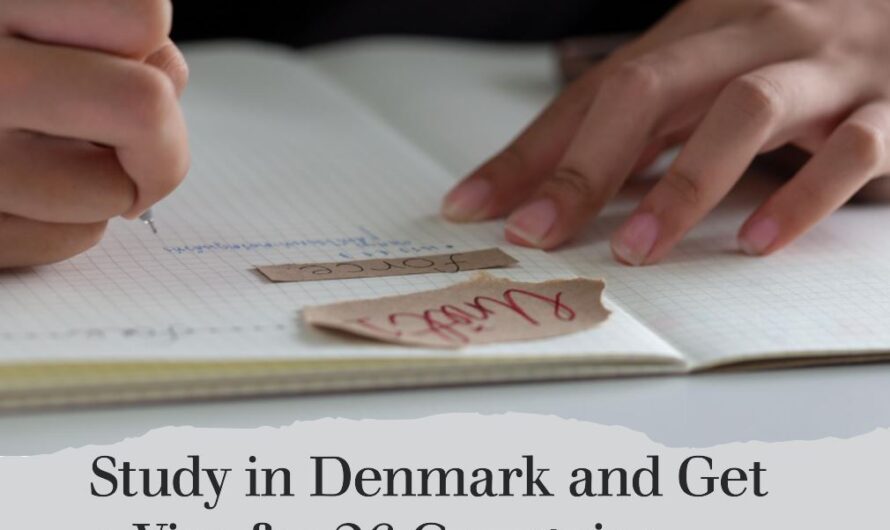 Study in Denmark-Get a Visa for 26 countries in Schengen Zone